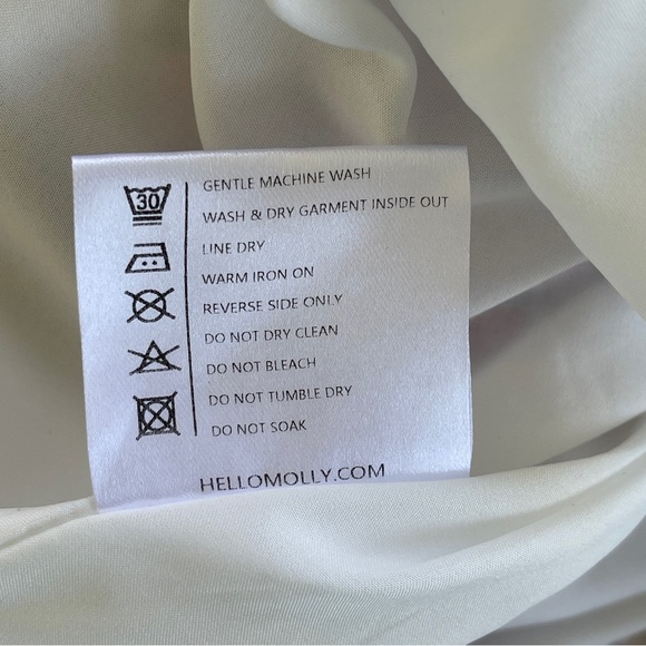 Hello Molly Ruffled Out Floral Pink and White One Shoulder Dress Size 10 NWT - Picture 14 of 14